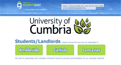 Desktop Screenshot of cumbriastudentpad.co.uk